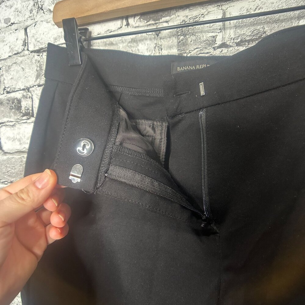 NWOT Banana Republic Women's Ponte Pant Size 6 (Black) - Picture 3 of 9